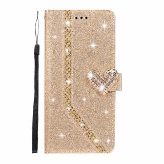 เคสกระเป๋าสตางค์หนังหรูหรา glitter สําหรับ samsung galaxy a70 a50 a30 a10 a40 a30s a20e bling