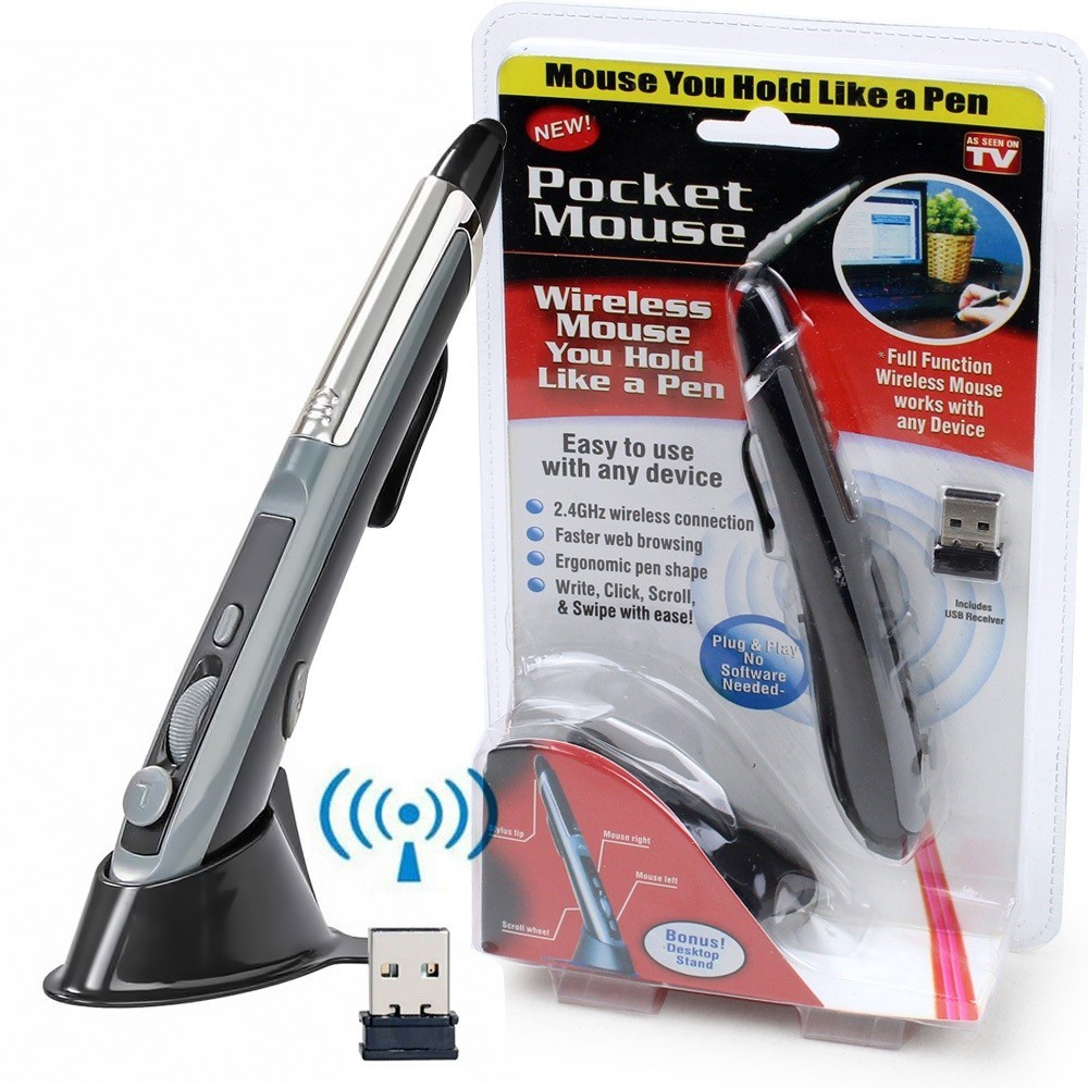 เมาส์ปากกา ไร้สาย Pocket Mouse Wireless Mouse รุ่น Pocket