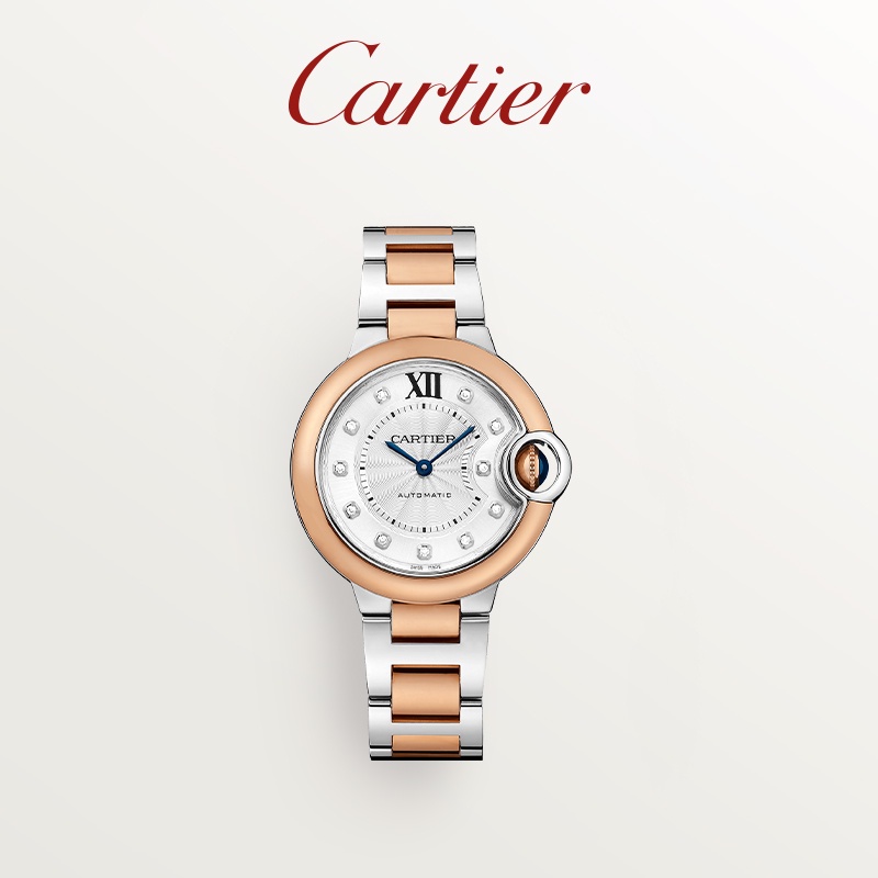[Luxury Customization]Cartier Blue Balloon Series Quartz Mechanical Watch Rose Gold Stainless Steel Watch hD5g