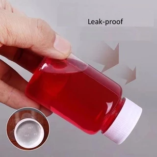 100pcs 15ml ~ 300ml ปากกว้างขวดยาพลาสติก Leakproof Clear PET Subpacking ขวดสําหรับผงแคปซูลตัวอย่าง Vial