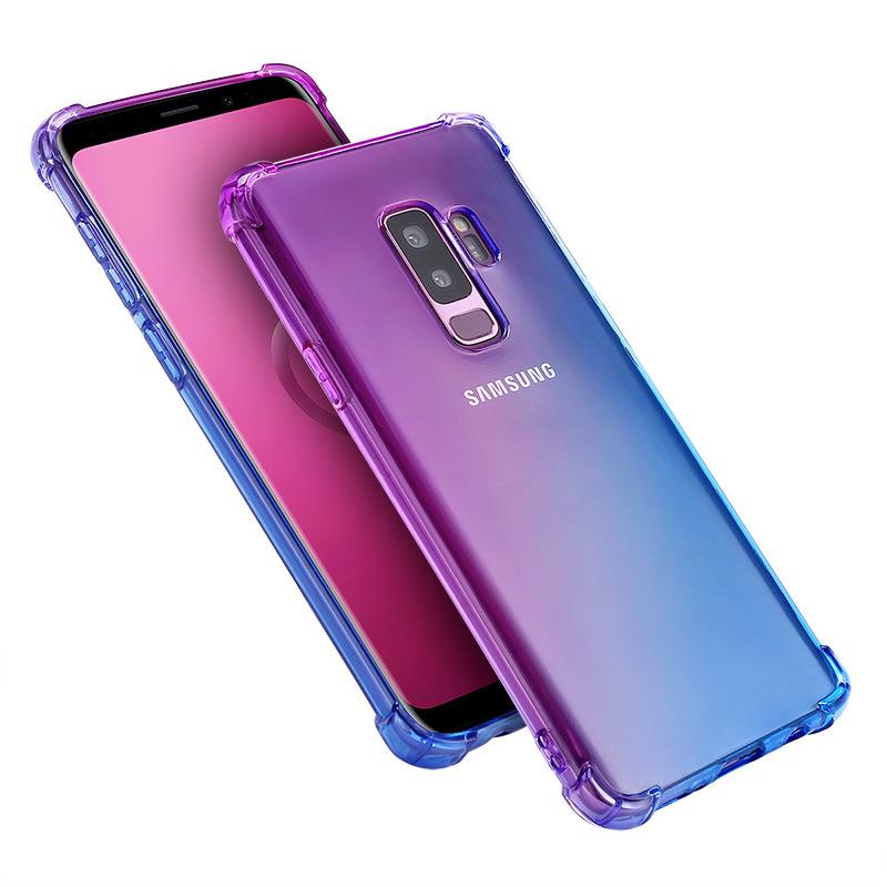 Samsung Galaxy A04S A04 A04e M33 M53 5G Note 8 9 10 Note 10 Plus Note 10 Lite Note 20 UItra J5 J7 Pro J7 J5 J7 Prime J8 J6 J4 Plus 2018 Four Corners Gradient Color Shockproof Phone Case