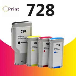 สำหรับ HP 728 ตลับหมึก hp728-130ml สำหรับ HP ออกแบบ t730 สีดำสีฟ้าสีแดงและสีเหลือง  HP T730 T830