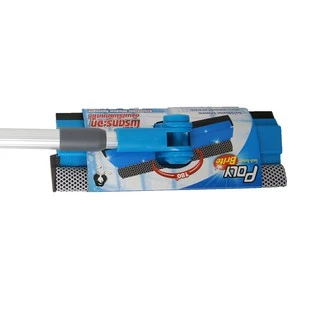 Poly-Brite โพลี-ไบรท์ ไม้รีดกระจก ด้ามยืดหด 90 ซม. รีดน้ำไร้คราบ ฟองน้ำหนาพิเศษ ซับน้ำเยี่ยม ปรับมุม 180°