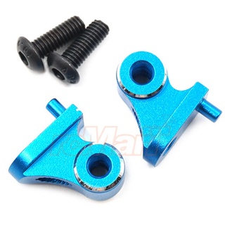 3Racing ALUMINUM FRONT UPPER DAMPER MOUNT 2PCS BLUE FOR TAMIYA CC01