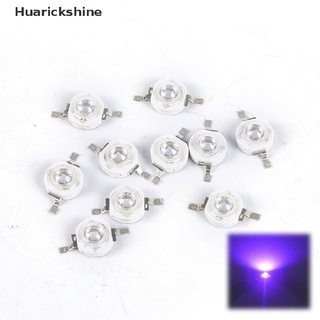 [Huarickshine] ขายดี หลอดไฟอัลตราไวโอเลต Led 3W ชิป Uv 395nm 10 ชิ้น