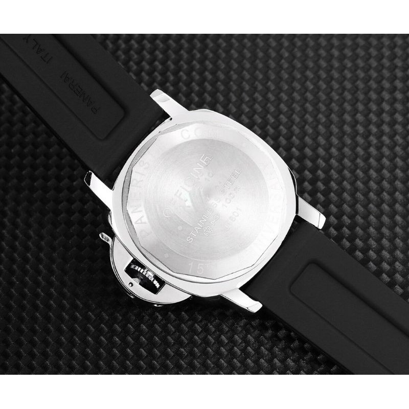 LUMINOR นาฬิกาผู้ชาย Swiss quartz สแตนเลส Domineering Big lumminor Series ของขวัญนาฬิกาสําหรับผู้ชาย 44 มม.