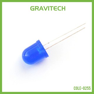 [Gravitechthai] LED blue diffused 10mm ULTRA BRIGHT! (5 LEDs)