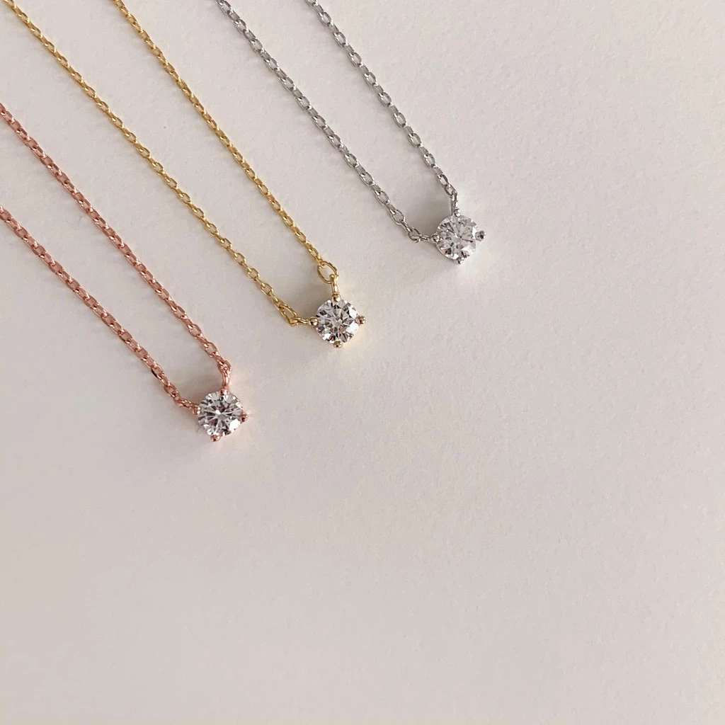 A.piece สร้อยเงินแท้ [all silver 925] Moonlight necklace