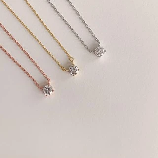 A.piece สร้อยเงินแท้ [all silver 925] Moonlight necklace