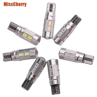 (Misscherry) หลอดไฟ Led 10Smd T10 5630 สีขาว สําหรับติดด้านข้างรถยนต์