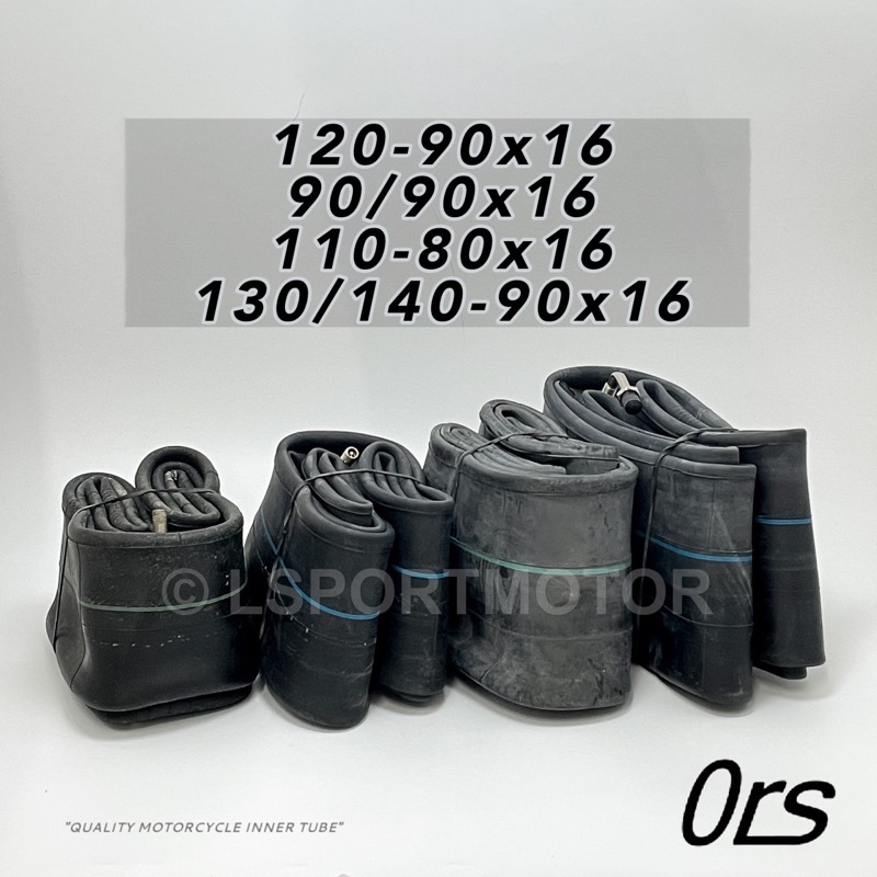 ท่อภายใน 16" ORD TIRE TUBE MOTORCYCLE (120-90x16) (90x16) "3.950x16" (110-80x16) (130/140-90x16)
