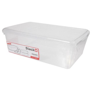 กล่องรองเท้าใส STACKO PJ4891 20x33x10.5 ซม.SHOE BOX STACKO PJ4891 20X33X10.5CM CLEAR