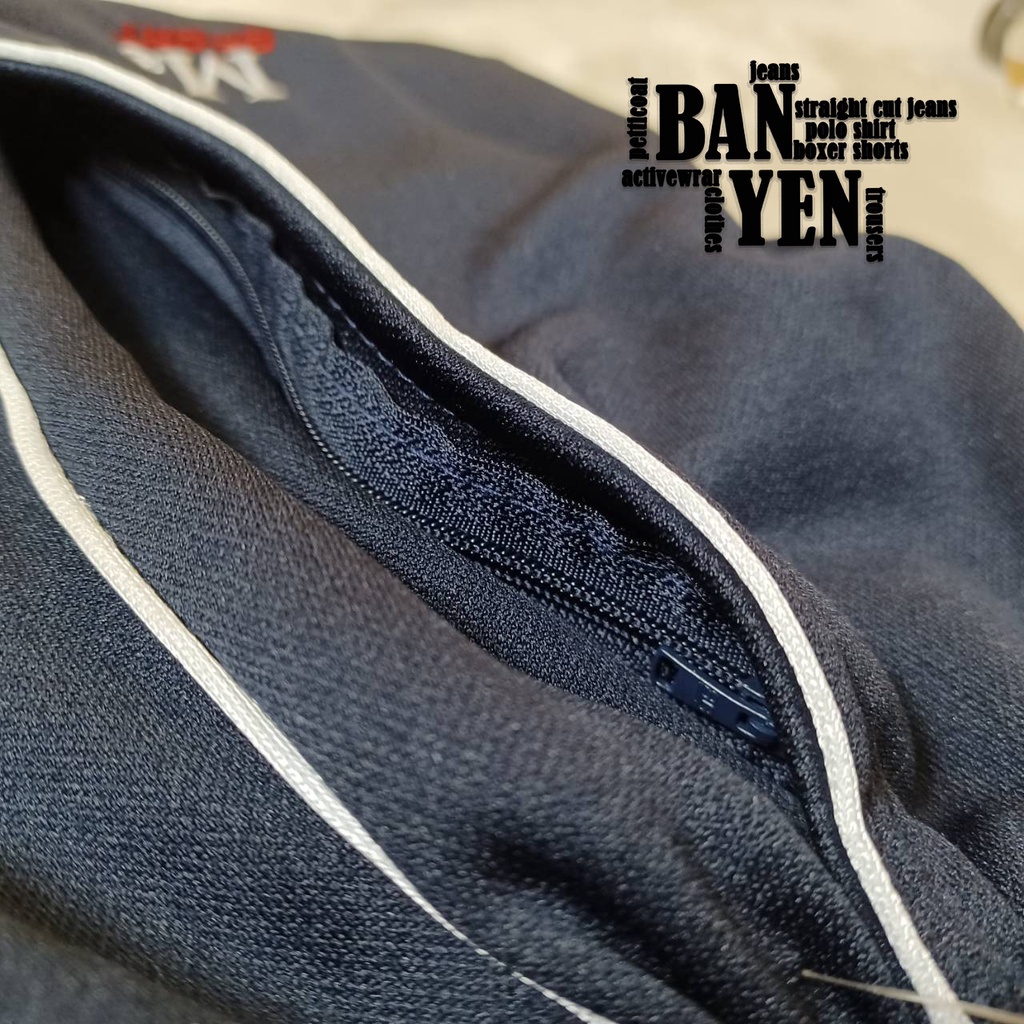 กางเกงผ้าวอมM SPORTสีกลมกุ้นเดียวกุ้นขาวขาปล่อย - รูปที่ 2