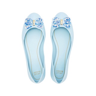 JELLY BUNNY MEGAN RECYCLE BOW PUMP รุ่น B22WLBI014 รองเท้าผู้หญิง Blue