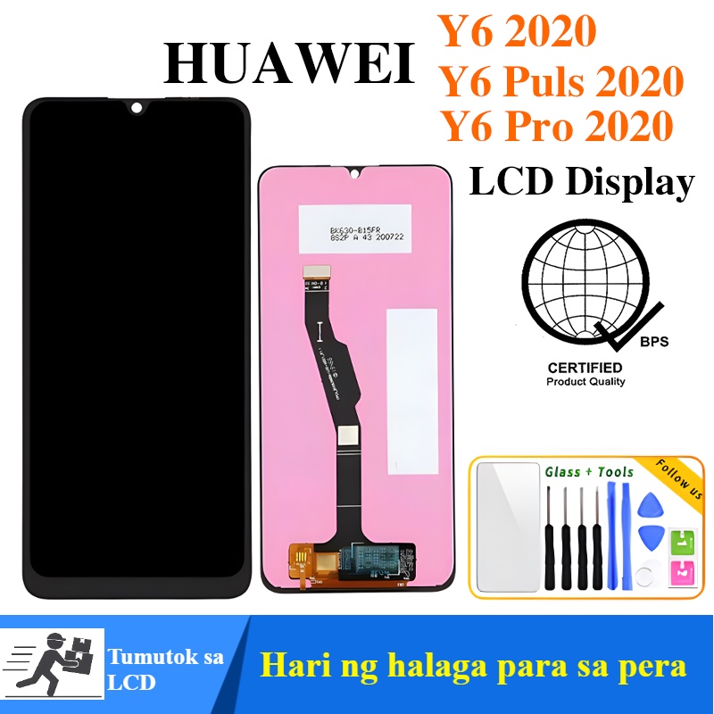 Huawei LCD Y6 2020 / Y6p 2020 / Y6 Pro 2020 จอแสดงผล LCD หน้าจอสัมผัสเปลี่ยนกรอบ