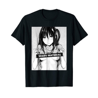 เสื้อยืด ลายการ์ตูนอนิเมะ Hentai สีดํา ตลก ไซซ์ S 3XL