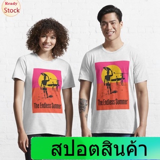 เสื้อยืดผู้ชายและผู้หญิง The Endless Summer 1966 Surf Documentary Poster Artwork T-Shirt Essential T-Shirt Popular T-shi