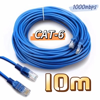 【🔥🔥ส่งไวจากไทย】สายแลน CAT6 Lan Cable  RJ45  วิ่งเต็มสเปก 10m สายเเลน ที่ดีที่สุด สาย LAN ความเร็วสูง