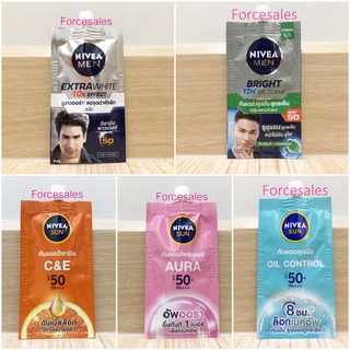 NIVEA Sun C &amp; E SPF50/PA+++ 7ml /Aura 7ml / NIVEA Men White Oil Clear Serum / Extra White Serum SPF50 8ml