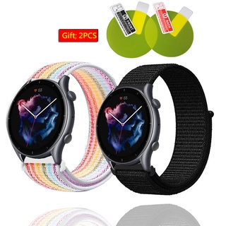 สาย amazfit GTR 3 / gtr 3 pro สายรัด สายรัดข้อมือกีฬา amazfit gtr3 / gtr 2e / gtr 2 สายนาฬิกา สาย amazfit GTR 3 Pro สายไนลอน