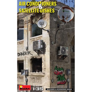 โมเดลประกอบ MiniArt 1/35 MI35638 Air Conditioners &amp; Satellite Dishes