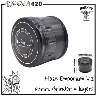 ที่บด Haze Emporium เครื่องบดสมุนไพร V.1 Haze Emporium Grinder สีดำ