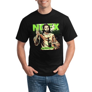 Nofx Never Trust A เสื้อยืดลําลอง สไตล์พังก์ร็อค สําหรับผู้ชาย