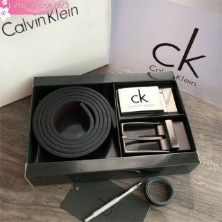 Calvin Klein Belt and Buckle Set ของแท้ ราคาถูก