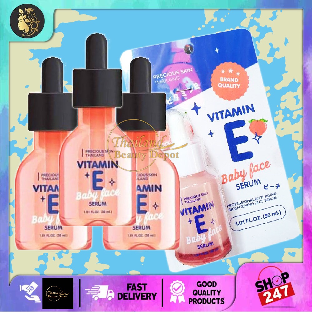 Vitamin E BABY FACE Serum by Precious Skin Thailand 30ml