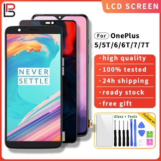 อะไหล่หน้าจอสัมผัส Lcd ดิจิไทเซอร์ 1+7 1+7T แบบเปลี่ยน สําหรับ Oneplus 5 5T 6 6T 7 7T