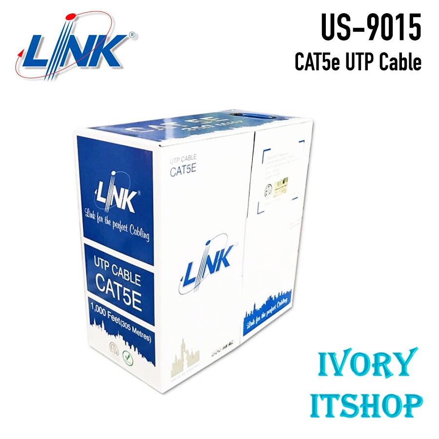 Link UTP Cable Cat5E 305M(1000FT)/Box US9015 Shopee Thailand