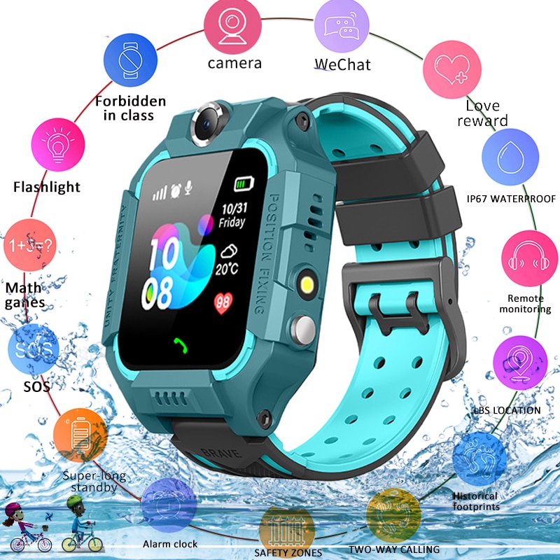 2021 Kids Smart Watch for Children SOS Call hone Watch Smartwatch use