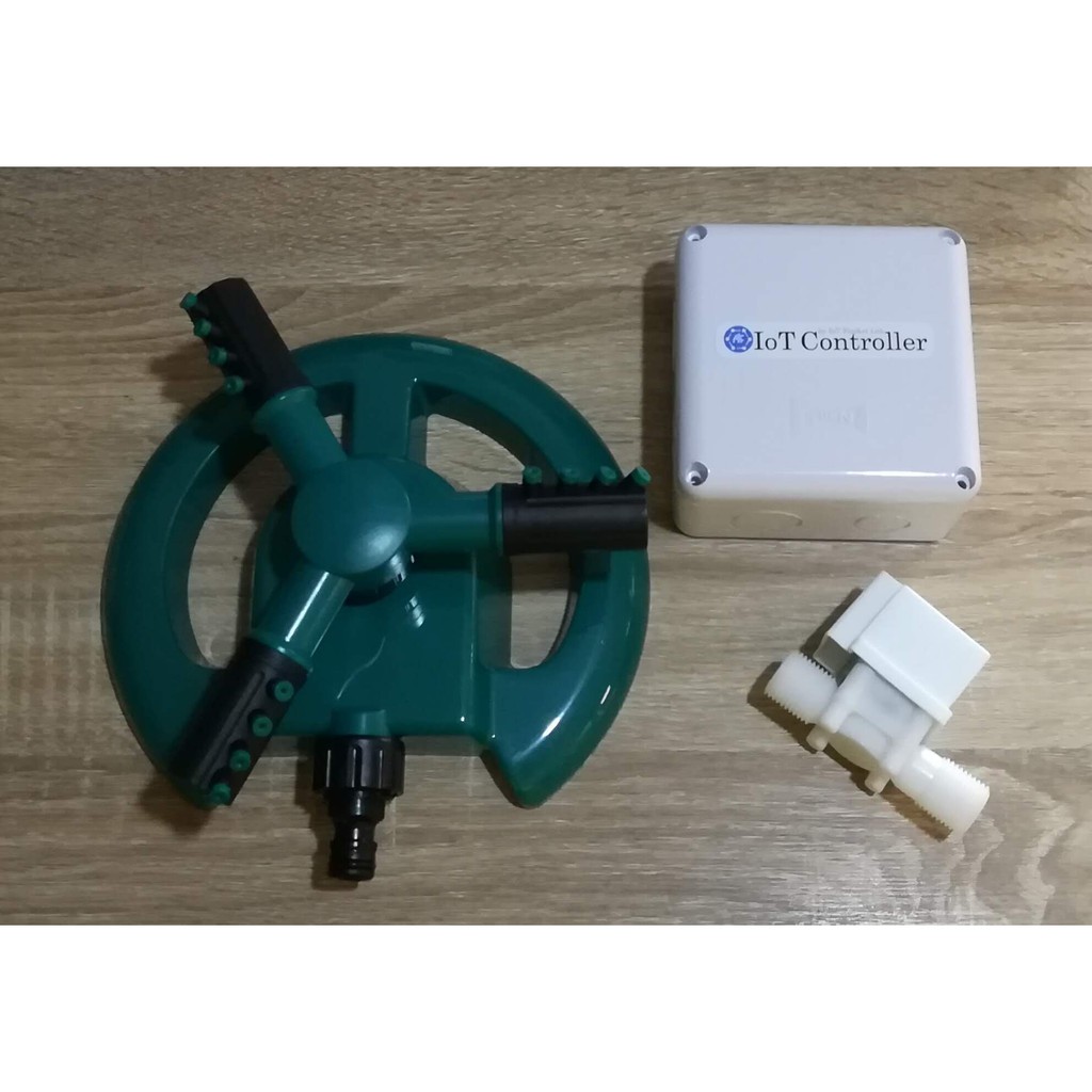 ชุด IoT Smart Farm Starter Kit ครบชุดพร้อมรดน้ำสนามหญ้า แปลงผักได้เลยครับ รุ่นประหยัด by IoT Phuket 