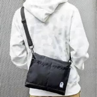 (แท้100%/พร้อมส่ง) Bape shoulder bag black กระเป๋าสะพายดำ