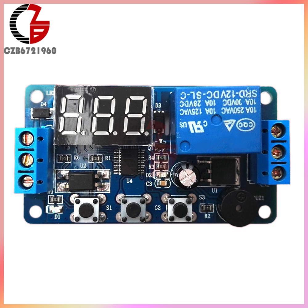 2PCS 12V LED Home Automation Delay Timer Control Switch Relay Module Digital