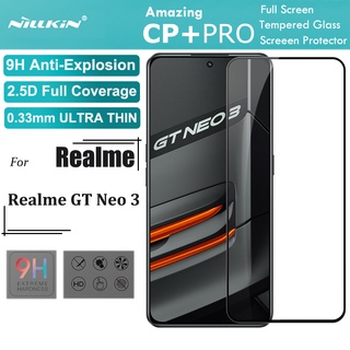 Nillkin กระจกนิรภัยกันรอยหน้าจอ 0.33 มม. 2.5D HD 9H สําหรับ Realme GT Neo 3 CP+Pro