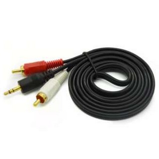 Best Quality Di shop Jack 3.5mm to 2 RCA audio cable male to male 1.5M อุปกรณ์เสริมคอมพิวเตอร์ computer accessories สายชาร์จกล้องติดรถยนต์ car camera charger อุปกรณ์ระบายความร้อน cooling device กล้องและอุปกรณ์ถ่ายภาพ Camera and photographic equipment