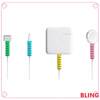 เกลียวถนอมสายชาร์จ สายโทรศัพท์ Usb สําหรับ for Iphone Android Type C 2 ชิ้น