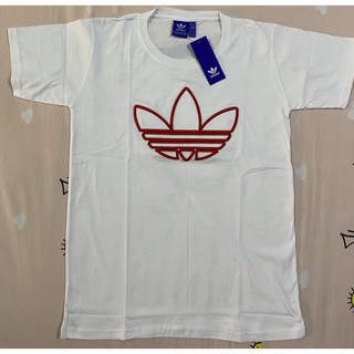 เสื้อยืดปักนูนadidasงานมือหนึ่งป้ายห้อย ฟรีไซด์