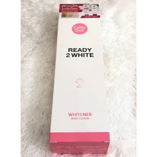 Cathy Doll Ready 2 white Whitener Body Lotion 150ml เคที่ดอลล์ เรดี้ทูไวท์ ไวท์เทนเนอร์ บอดี้ โลชั่น โลชั่นน้ำนม