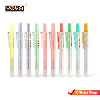 YOYA ปากกาเน้นข้อความแบบกด รุ่น DS-805S มี 10 สี