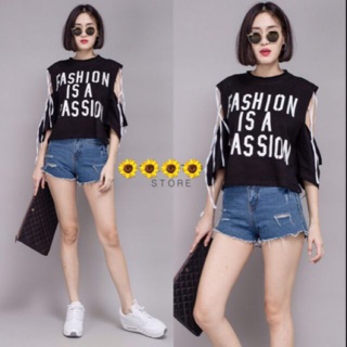 เสื้อยืดสกรีนต่อเเขน