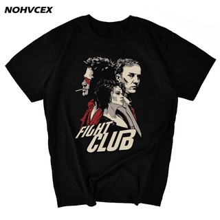 [S-5XL] เสื้อยืดคอกลม แขนสั้น พิมพ์ลาย Fight Club Tyler Durden แฟชั่นฤดูร้อน สําหรับผู้ชาย และผู้หญิง