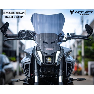 [W]ชิลหน้าปรับระดับได้สไตล์ทัวร์ริ่ง Model GT-01 สำหรับ YAMAHA MT-07 Gen3 2021-2022