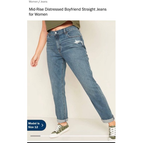 กางเกงยีนส์​ไซส์ใหญ่​OLD NAVY BOYFRIEND