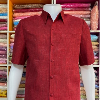 เสื้อซาฟารีสูทชาย ผ้าไหมญี่ปุ่น งานอัดผ้ากาว และมีซับใน