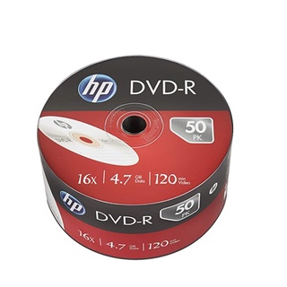 HP DVD-R 120min/4.7GB แผ่นดีวีดี 50แผ่น (ของแท้)