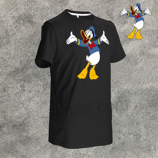 เสื้อยืดผ้าฝ้ายพิมพ์ลายขายดี เสื้อยืด โดนัลดัก Donald Duck ผ้าคอตต้อน 100% หนานุ่มใส่สบาย ขายดี อันดับ1 งานตรงปก ใส่ได้ท