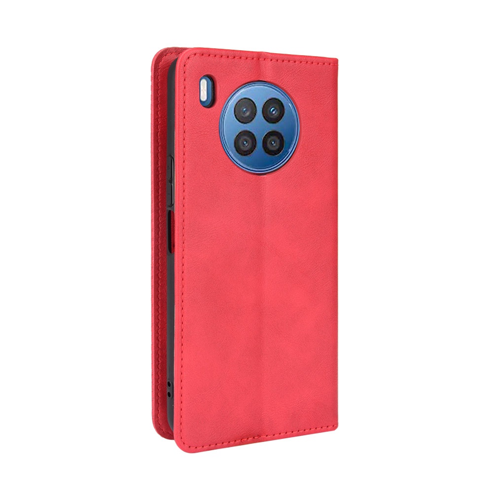 Casing Huawei Nova 8i Vintage Flip Cover Nova8i Magnetic Wallet Case PU Leather Cases Card Holder #8
