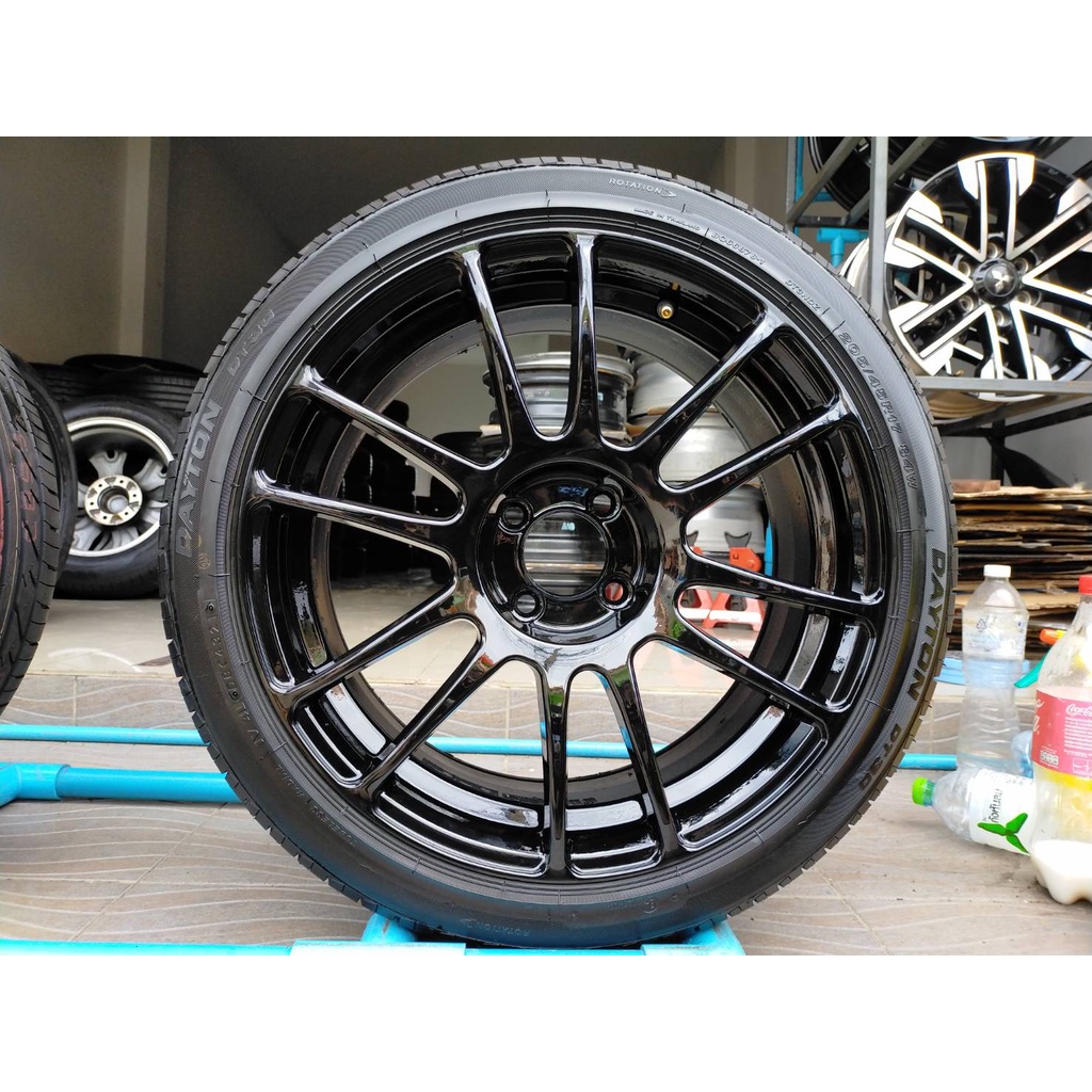 แม็กlenso แท้ ล้อเบา สีอบมาตรฐานโรงงาน ขอบ17 พร้อยางเดตั้น205 45 17 กว้าง7.5 et42 ปี21 ใส่ 4รู100 มี